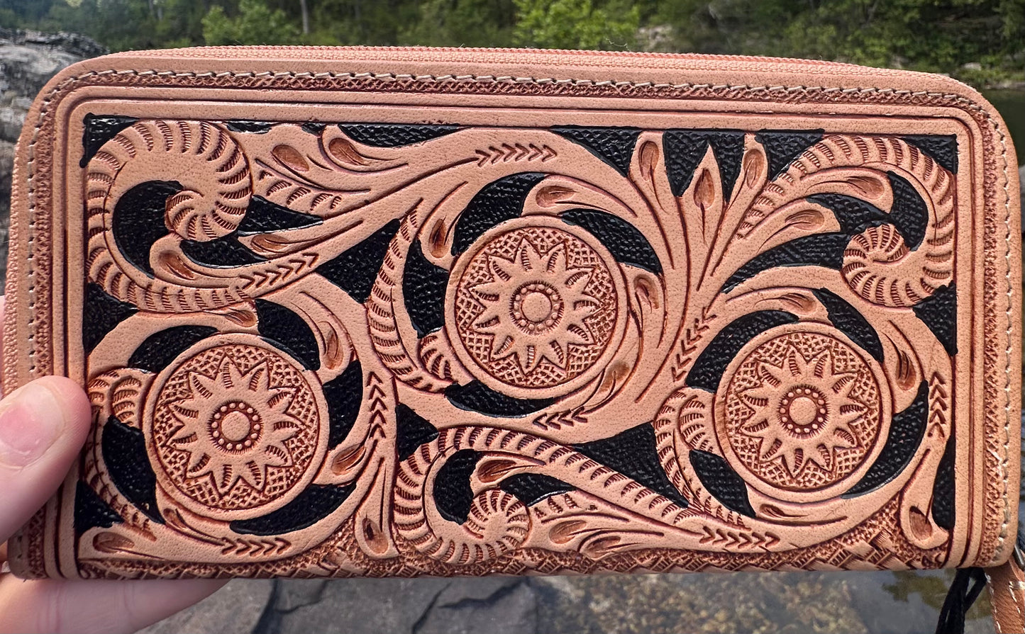 The Sav Wallet (Tooled Leather)