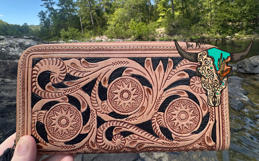 The Sav Wallet (Tooled Leather)