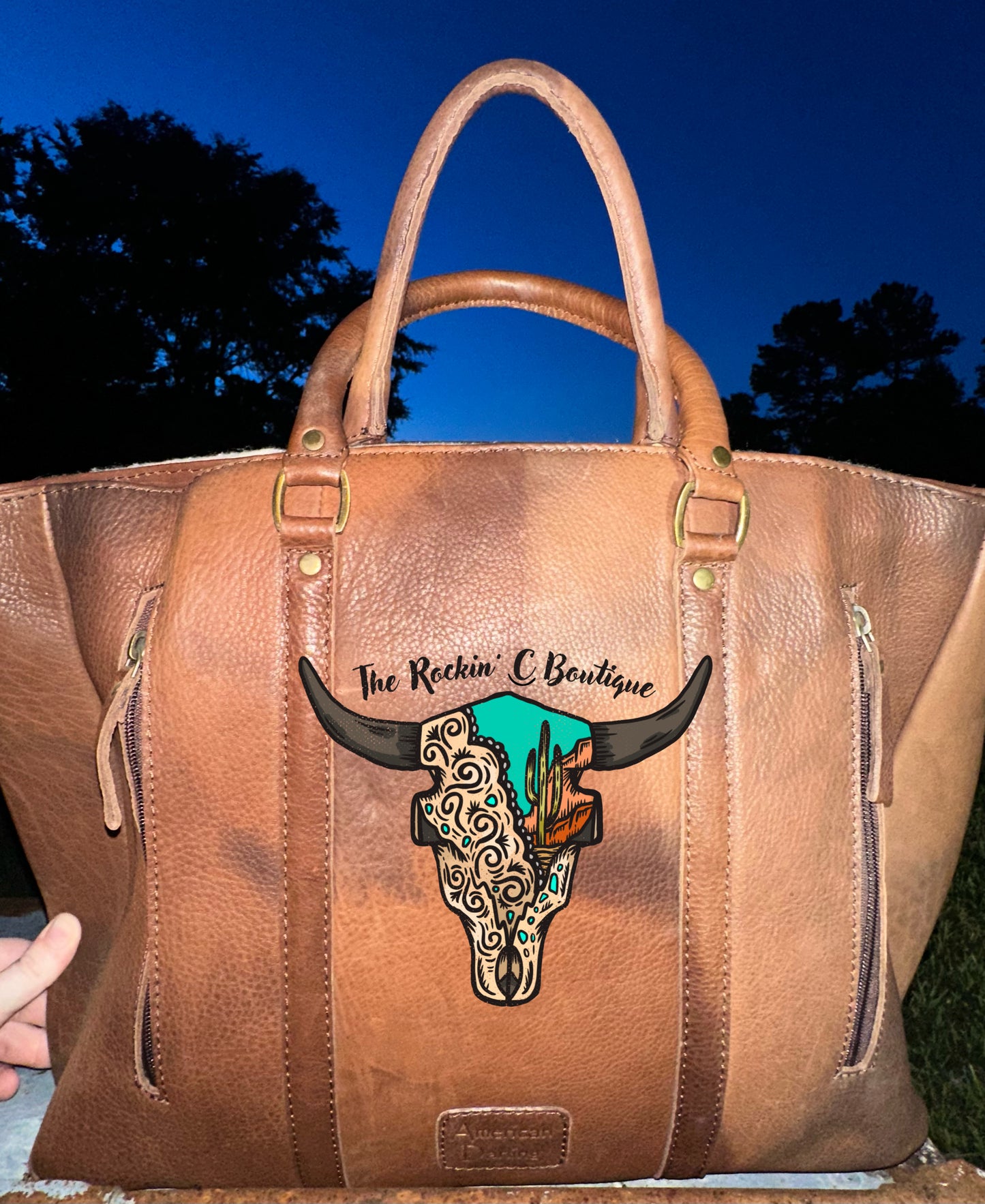The Raylan Conealed Carry Tote (Tooled Leather)