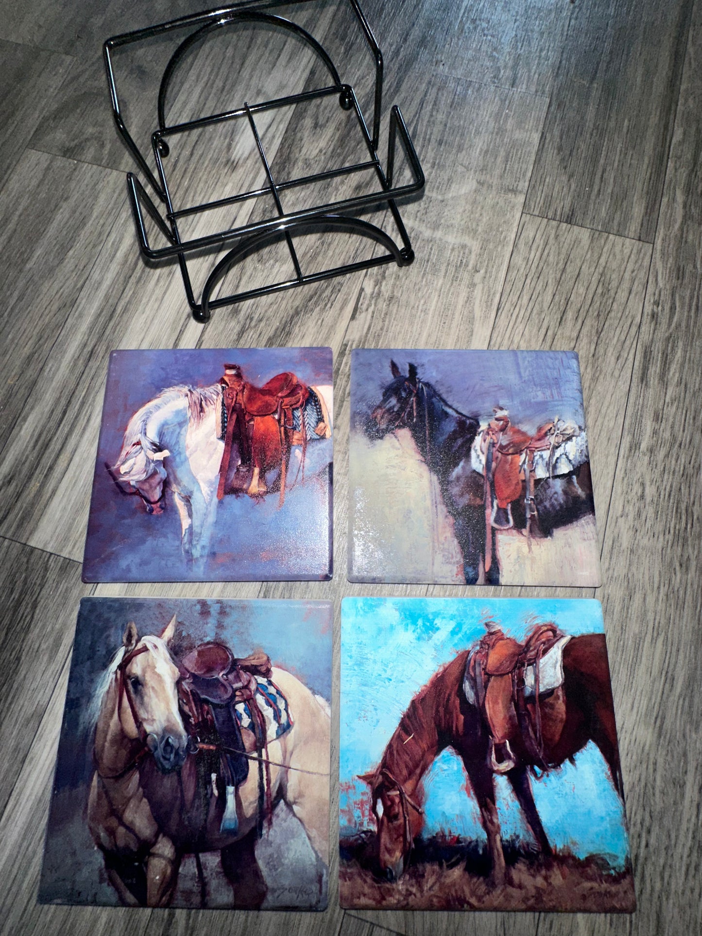 Ranch Horses Coaster Set