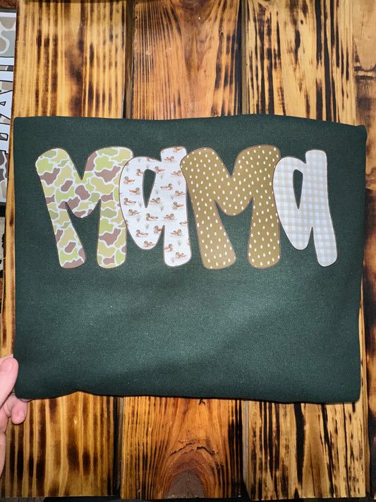 Mama Sweatshirt on Forrest Green