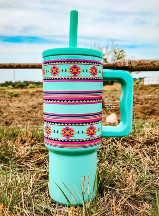 Turquoise Monterrey 24oz Tumbler