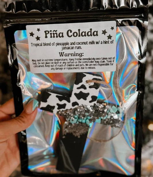 Cow Print Cross Freshie - Pina Colada